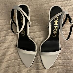 Tom Ford Elegant 85MM Padlock Leather Sandals